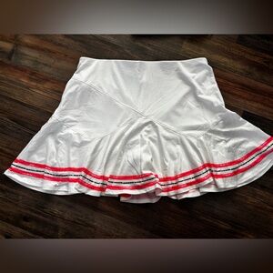 Lucky in Love White Mini Skirt Skort Size M Tennis Prep Golf Pickleball